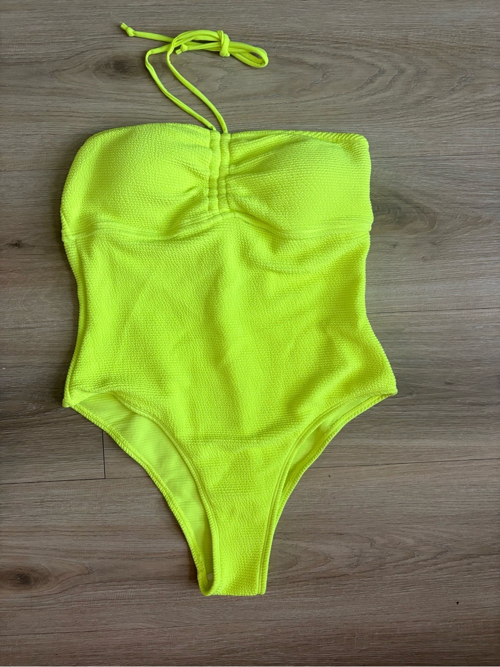 SHEIN Women’s Yellow One-Piece Swimsuit